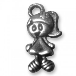 Colgante de Metal Zamak Niña 7x14mm
