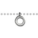 Anello Porta Ciondolo in Metallo Zama 15x22mm (Ø 8.5mm)