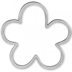 Zamak Pendant Flower 80x85mm