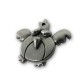 Pendentif Drôle Coq en Métal/Zamac, 34x29mm