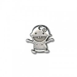 Colgante de Metal Zamak Bebé Niño 19x19mm