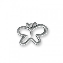 Colgante de Metal Zamak Mariposa Forma 18x25mm