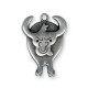 Zamak Pendant Bull 26x37mm