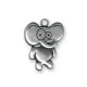Colgante de Metal Zamak Elefante 24x30mm