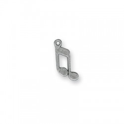 Zamak Charm Music Note 8x16mm