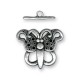 Zamak Toggle Clasp Butterfly 31x38mm
