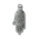 Pendentif Main de Fatima en Métal/Zamac, 28x63mm