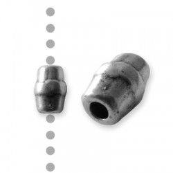 Zamak Tube Irregular 6x10mm Ø2.4mm