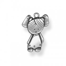 Colgante de Metal Zamak Niña 31x22mm