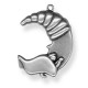 Zamak Pendant Moon 44x34mm