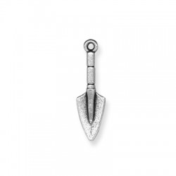 Zamak Pendant Shovel 30x19mm