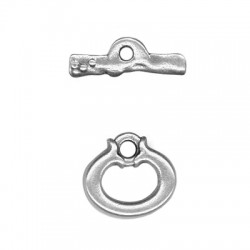 Cierre Aro Barrita de Metal Zamak 20x18mm