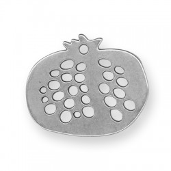 Pendentif Grenade en Métal/Zamac, 60x50mm