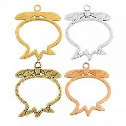 Colgante de Metal Zamak Granada 55x45mm