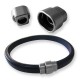 Zamak Magnetic Clasp for Regaliz Leather 14.8x20x11.3mm Ø10x7mm