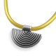 Pendentif Demi-cycle en Métal/Zamac, 26x18mm