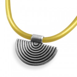 Ciondolo in Metallo Zama Emiciclio 26x18mm