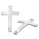 Zamak Connector Cross Curved 30x44mm