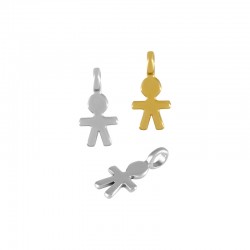 Colgante de Metal Zamak Niño 7.5x15mm