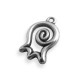 Colgante de Metal Zamak Granada con Espiral 23x14.5mm