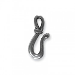 Chiusura a Gancio in Metallo Zama 24x10mm