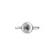 Zamak Clasp Rubber Cord Connector SS29 Chaton Setting 22x10mm Bar 2.3mm
