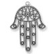 Pendentif Main de Fatima en Métal/Zamac, 56x68mm