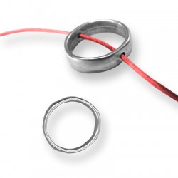 Entrepieza de Metal Zamak Anilla 17x4.8mm (Ø 1.4mm)