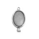 Colgante de Metal Zamak Base para Cabuchón Ovalado 18x25mm