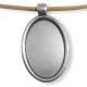 Zamak Pendant Frame Setting Oval 50x36mm int 44x29mm
