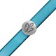 Zamak Slider Round Fleur De Lis 18mm Ø10.5x2.5mm