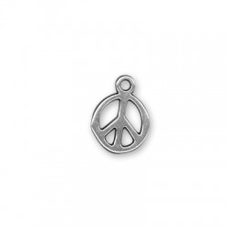Ciondolo in Metallo Zama Segno della Pace 13mm