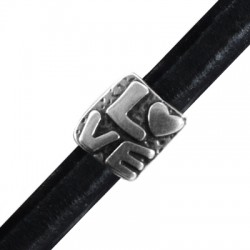 Μεταλλικό Ζάμακ Στοιχείο "Love" 15x16mm Ø10x7mm (Regaliz)