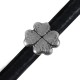 Zamak Slider Four Leaf Clover Regaliz 20mm Ø7x10mm