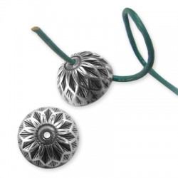 Capuchón de Metal Zamak Redondo Flor 18.5mm