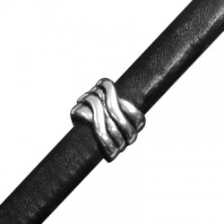 Passant Ovale Regaliz en Métal/Zamac, 12x16x13mm (Ø 7x10mm)
