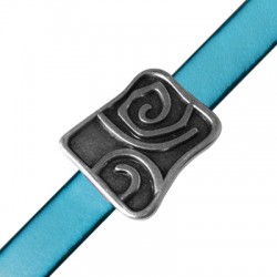 Pasador de Metal Zamak Rectangular Espiral 29x32mm (Ø 10mm)