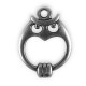 Zamak Charm Owl 22x17mm