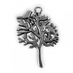 Breloque Arbre en Métal/Zamac, 31x23mm