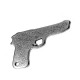 Zamak Pendant Gun 50x32mm
