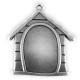 Zamak Pendant Dog House 40x40mm