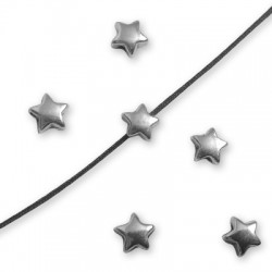 Zamak Bead Star 10mm Ø1.5mm