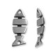 Conector de Metal Zamak Pez 28.5x12.5mm