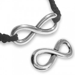 Conector de Metal Zamak Signo de Infinito 30x12mm