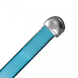 Terminal/Tope de Metal Zamak Irregular Plano 11x12mm (Ø 10x3.5mm)