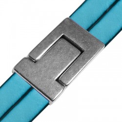 Fermoir Aimanté en Métal/Zamac, 33x24mm (Ø 21x2.3mm)