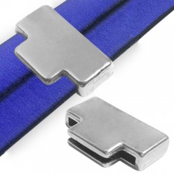 Passant Puzzle"T" en Métal/Zamac, 14x24mm (Ø 20.5x2.5mm)