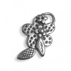 Zamak Pendant Flower 21x35mm