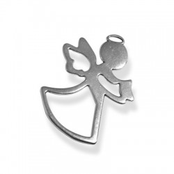 Pendentif Ange en Métal/Zamac, 45x57mm