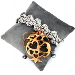 Pendentif Grenade en Métal/Zamac, 59x72mm